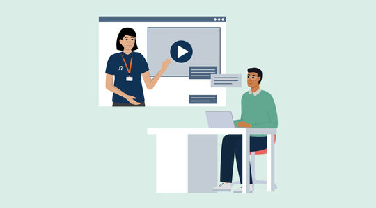 Schulden Erstinfos Webinar | FSW 2 Personen in einem Webinar